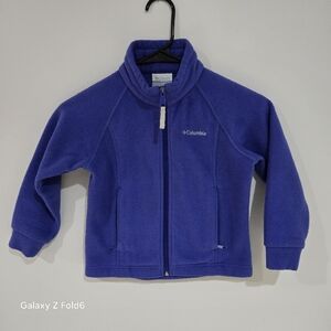 Columbia Girls' Benton Springs Fleece Jacket Purple 5T